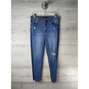 Rachel Rachel Roy Jeans Womens 12/31 Blue Skinny Distressed Stretch Sweet Dreams